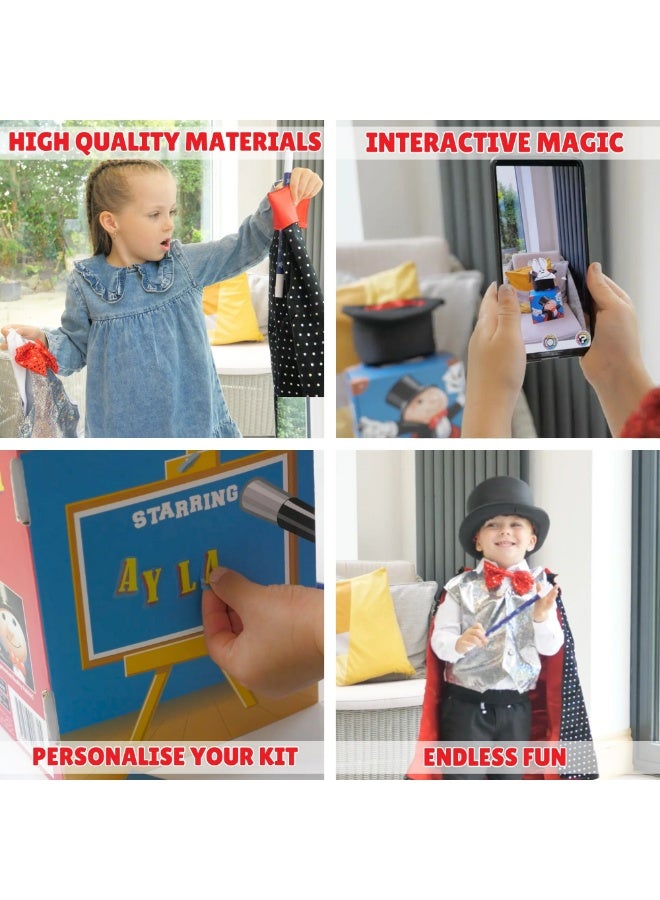 Marvins Magic Marvin’s Magic Mini Dress Up Set – Kids Magician Costume & Magic Props Kit with Hat, Cape, Glow Wand & AR Bunny - Image 4